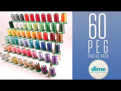 60 Spools Thread Rack, Wooden Diy Thread Holder, Organizer With Hanging  Hooks For Embroidery Quilting And Sewing Threads - Temu Luxembourg